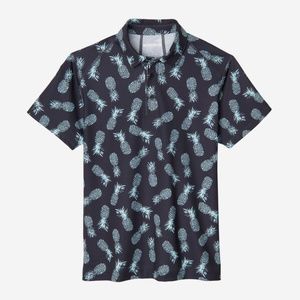 Bonobos M-Flex Golf Polo in Teal Black Pineapple